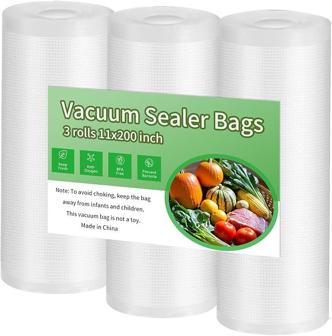 Premium Vacuum Sealer Bags, 11x 200 inches, BPA Free & Heavy Duty Vacuum by Unknown