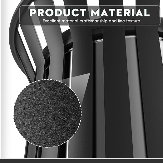 Round Heavy Duty Outdoor Trash Can, Large Metal Slatted Garbage Can - Image 3