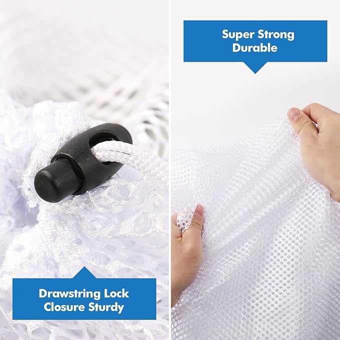 3Pcs Mesh Laundry Bags Washing Machine Mesh Wash Bags Jumbo - Image 4