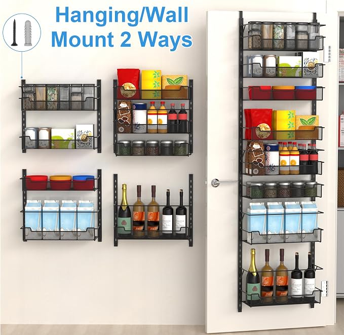 Over the Door Pantry Organizer, 8-Tier Over the Door Organizer - Image 6