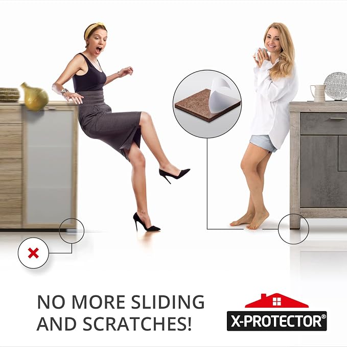 Non Slip Furniture Pads 8 pcs 1 1/2" X-Protector - Image 6