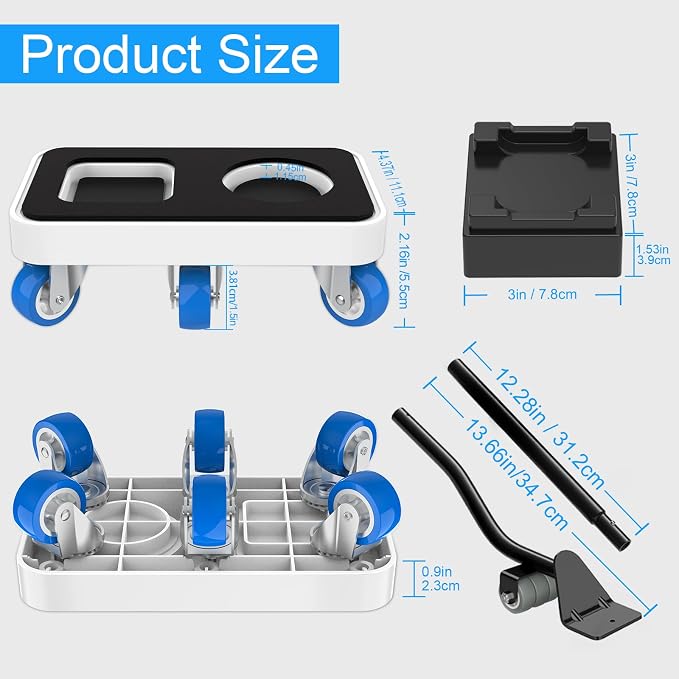 Furniture Dolly with Dual Groove Design: Furniture Sliders with 6 Wheels - Image 7