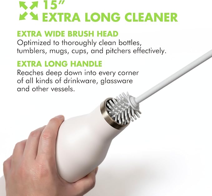 GrandTies Silicone Cleaning Brush Set | Extra Long Brush - Image 4
