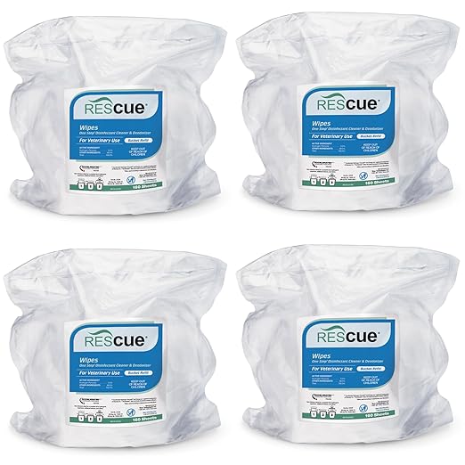 REScue One-Step Disinfectant Cleaner & Deodorizer Wipes by REScue