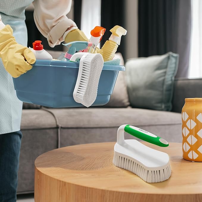 Amazer Scrub Brush for Cleaning Comfort Grip Shower Scrubber Stiff Bristles - Image 6