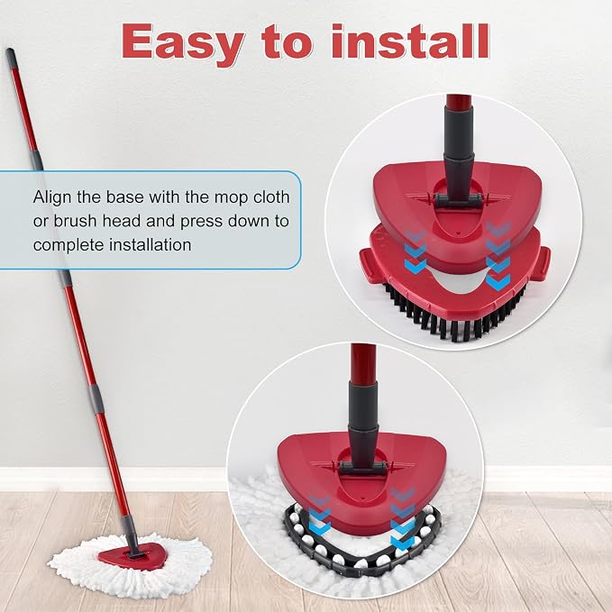 Mop Replace Head Mop Handle for O Cedar Mop, Mop Replacement for Ocedar Spin - Image 5