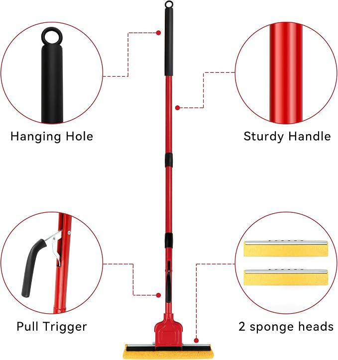 Compressed Cellulose Sponge Mop - Image 4