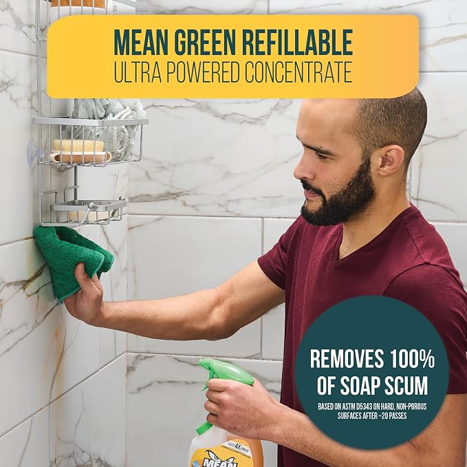 Mean Green Refillable Ultra Powered CONCENTRATE Bathroom Cleaner, Tropical - Image 3