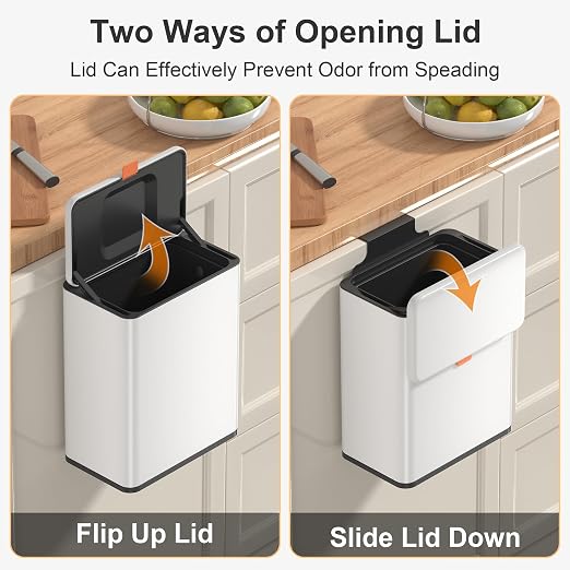 Mbillion Kitchen Compost Bin Hanging Trash Can - Image 3