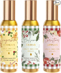 Room Spray, Balsamic Cedar, Gingerbread Cookies, 3 Pack, Each 4 fl oz, by CLESH