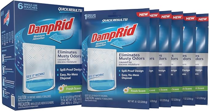 DampRid Fresh Scent Single-Use Pouch Moisture Absorber by DampRid