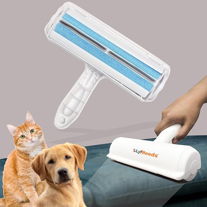 Reusable Pet Hair Remover Roller – Dog & Cat Hair Remover by LyfNeeds