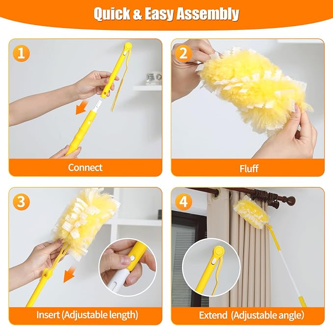 60 Count 360° Heavy Duty Duster Refills Compatible - Image 6