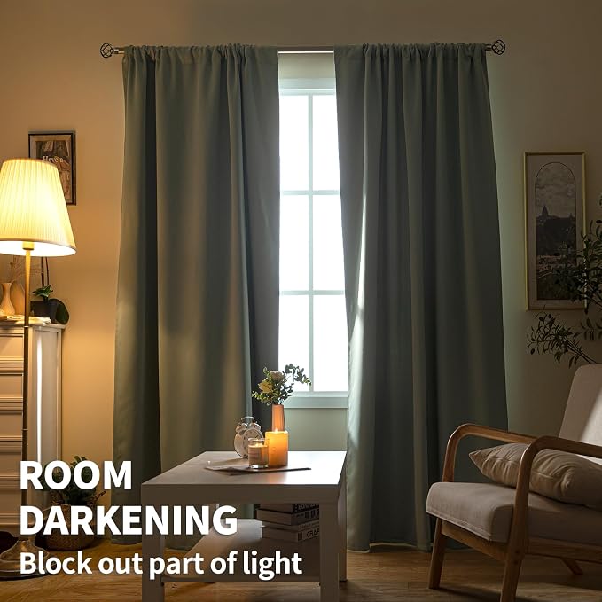 BGment Light Sage Blackout Curtains - Image 3