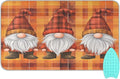 Orange Plaid Thanksgiving Gnomes Ironing Mat Thickened Ironing Blanket Travel by QwThum