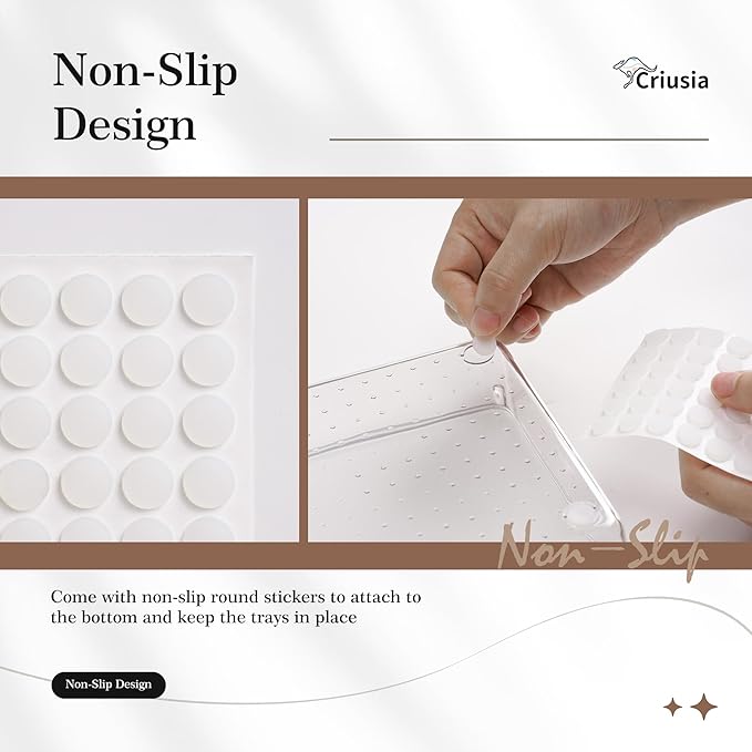 Criusia Clear Drawer Organizer 7 PCS - Image 7