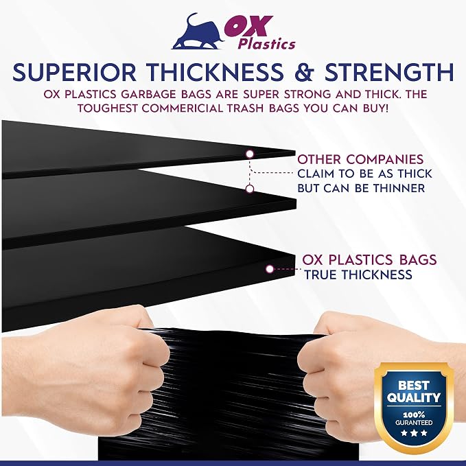 55 Gallon 4mil Trash Can Liners Bags - Image 6