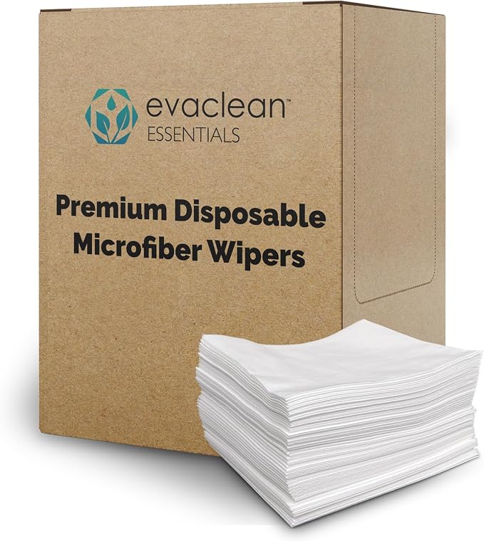 EvaClean Extra Large Disposable Microfiber Wipes by Evaclean