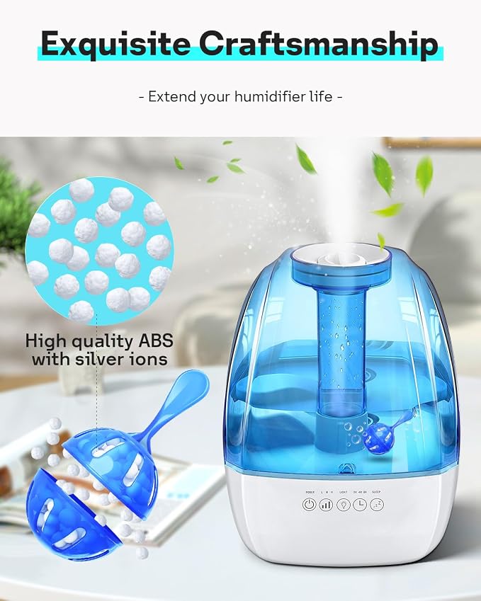 Leemone Humidifier Cleaner 20 Pack, Demineralization Cleaning Ball, Works in - Image 6