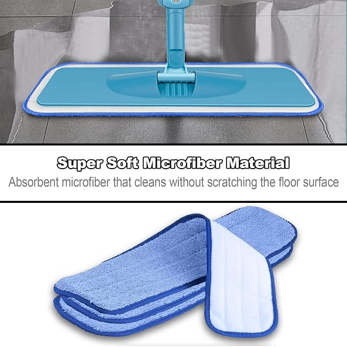 Replacement Mop Head Replacement Microfiber Mop Head Set of 2 per Pack - Image 6