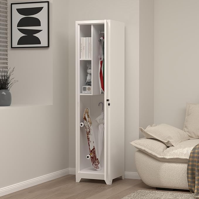 Slim Broom Storage Cabinets, Metal Cabinet - Image 5