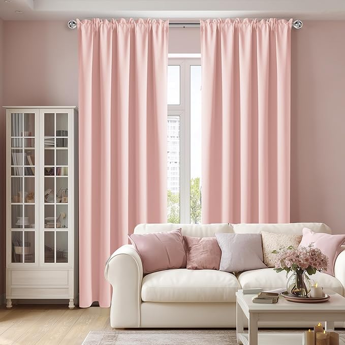DWCN Blackout Curtains for Living Room Thermal Insulated, Energy Saving & Noise - Image 2