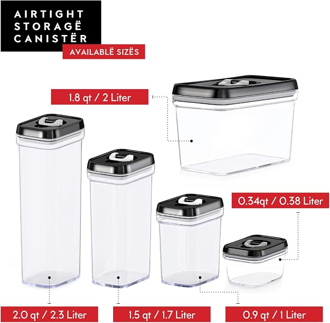 DWËLLZA KITCHEN Mini Airtight Food Storage Containers - Image 8