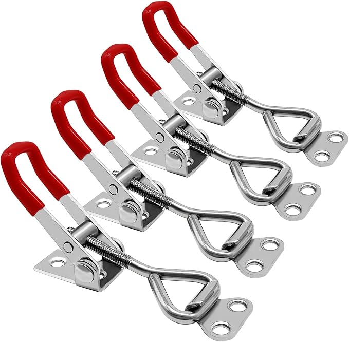 CUKAYO 4pcs Toggle Latch Clamp, 304 Stainless Steel Pull Hasp Latches, Quick by CUKAYO