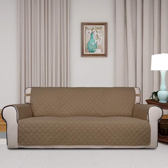 PureFit Reversible Quilted Sofa Cover, Water Resistant Slipcover Furniture - Image 2