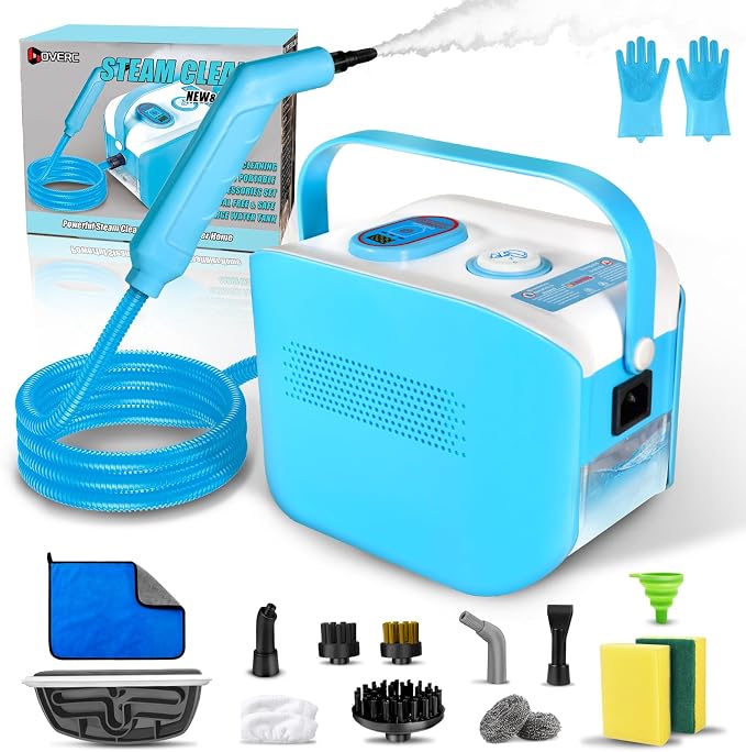 Handheld Steam Cleaner for Home, 10s Heat-Up/2.1 Qt Tank/4.5BAR High Pressure by Doverc