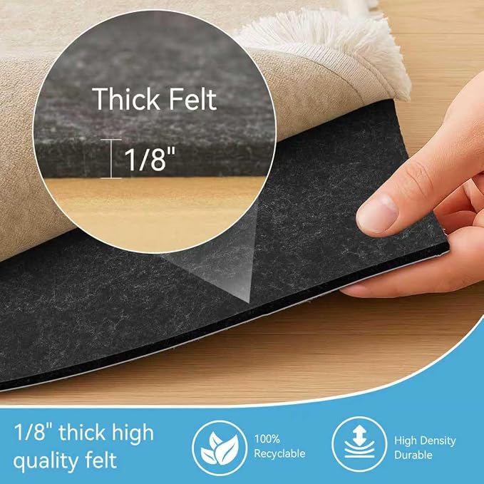 Warmstar 2x6 FT Non Slip Rug Pad, 100% Waterproof Felt Rug Pad - Image 5