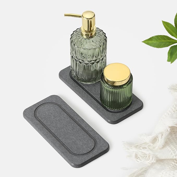 2Pack Diatomite Stone Coasters Water Absorbing Sink Tray - Image 8
