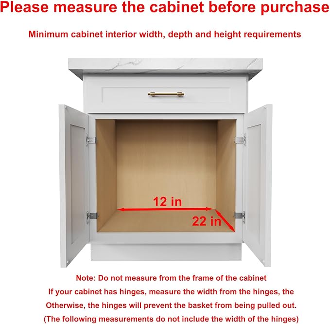 Pull Out Cabinet Organizer, Heavy-Duty Slide Out Shelf, Wood and Wire Basket - Image 3