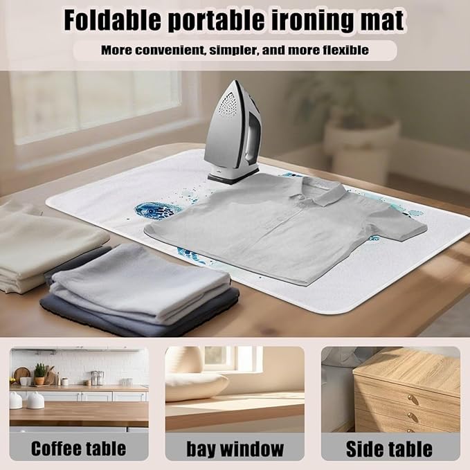Ironing Mat Thickened Ironing Blanket Sea Turtle Portable Heat Resistant - Image 6