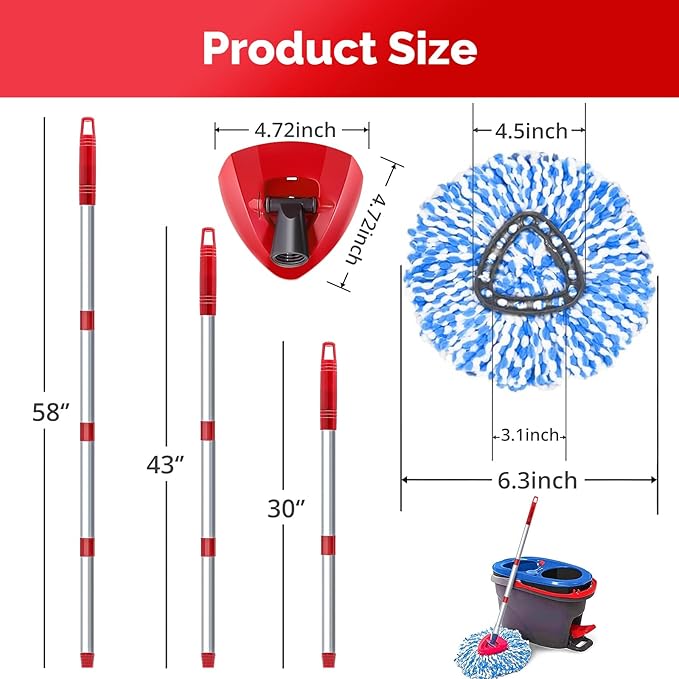 Spin Mop Head, Handle Replacement - Image 7