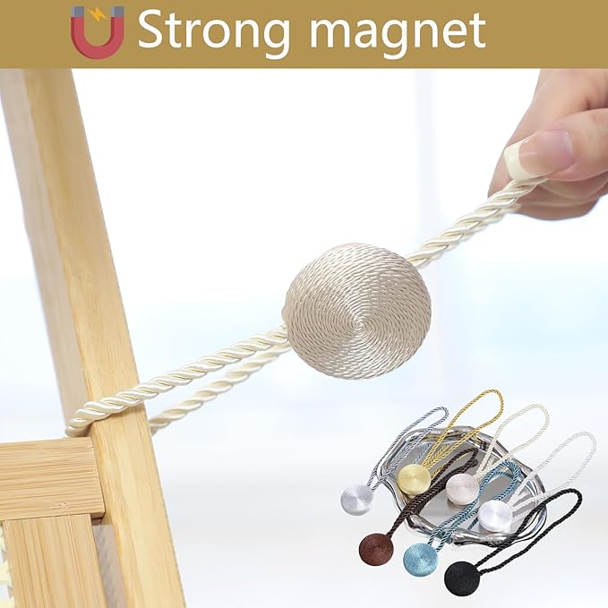 Magnetic Curtain Tiebacks - 12mm Magnetic Tie Backs - Image 3