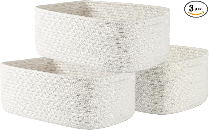 Small Woven Basket, 13.5 x 9.5 x 5 Inches, Storage Basket by KALLAX