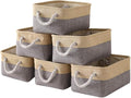 Fabric Storage Baskets for Organizing Small Baskets for Shelves, Decorative by Sacyic