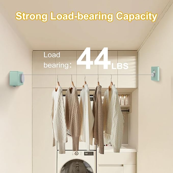 Retractable Clothesline Indoor/Outdoor, Anti-Sag - Image 4