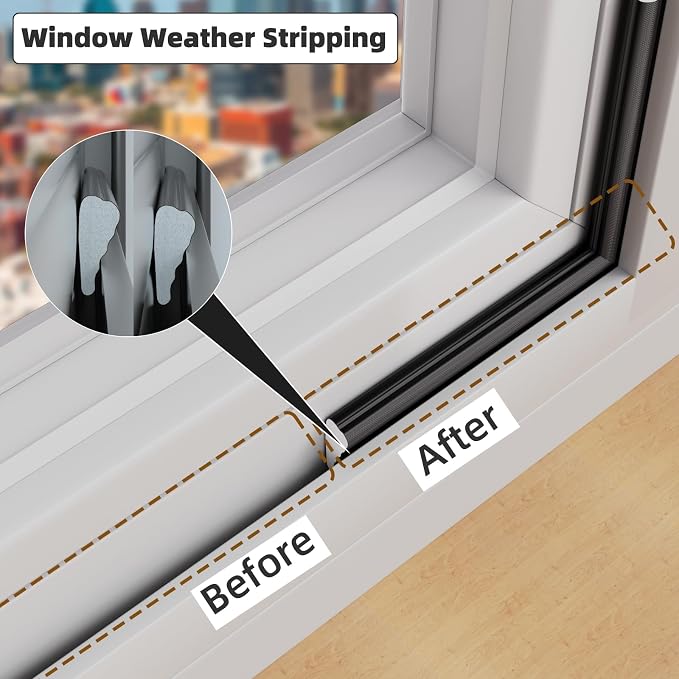 2 Pack*16.4 Ft Weather Stripping Seal Strip - Image 4
