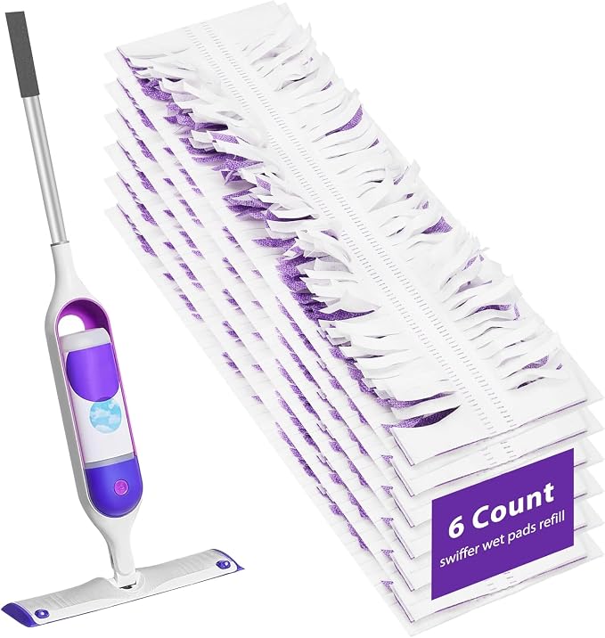 6 Pack Swiffer Power Mop Pads – Disposable Wet Mop Refills - Image 8