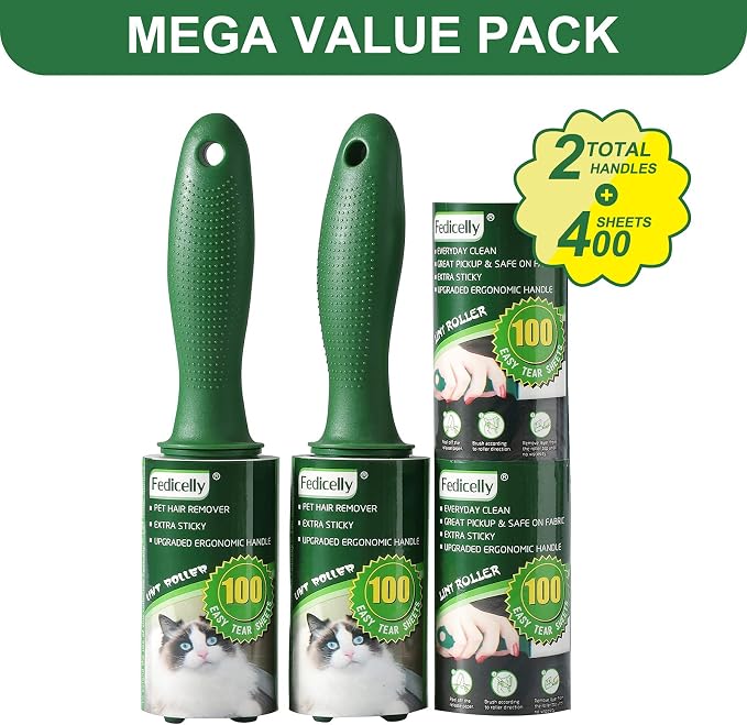 Fedicelly Extra Sticky Lint Rollers Pet Hair Remover - Image 2