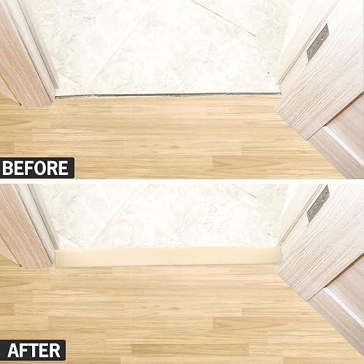 5Ft Floor Transition Strip Self Adhesive Vinyl Cover Floor Strip Flat Divider - Image 4
