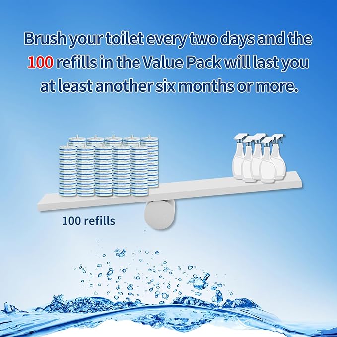 100pc Bulk Toilet Wand Refills - Image 5