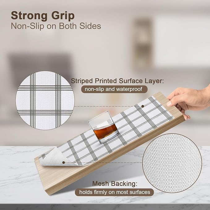 OcePor Non-Adhesive Drawer and Shelf Liner 24IN x 30FT，Non Slip Cabinet and - Image 2