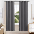 PONY DANCE Gray Black Out Curtains 72 inch Long by PONYDANCE