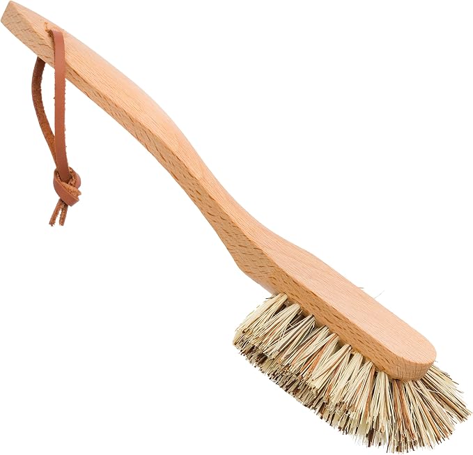Redecker Extra Long Curved Dish Brush, Extra Strong Union Fiber Bristles by Redecker