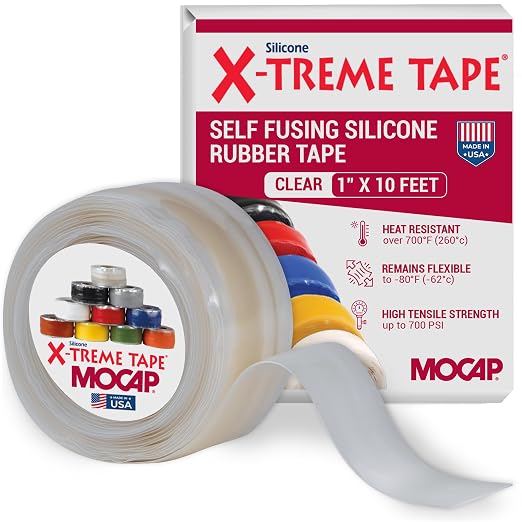 X-Treme Tape MOCAP Heavy Duty Electrical Tape, Self-Fusing Silicone Rubber by MOCAP