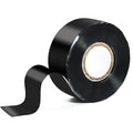 Self Fusing Silicone Tape 1 in x 16.4' Black Waterproof Rubber Leak Proof by PackYard