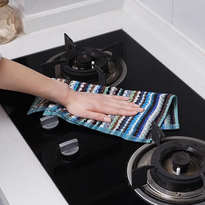 Oeleky Kitchen Dishcloths for Washing Dishes, Ultra Absorbent Dish Rags - Image 7
